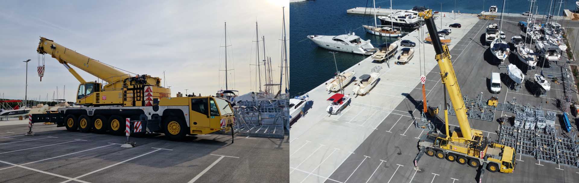 New 200t auto-crane in Marina Polesana